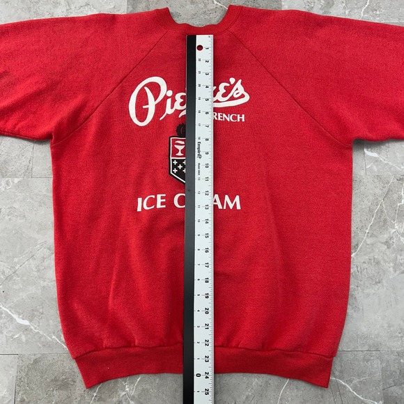 90s Vintage Pierres French Ice Cream Sweatshirt Mens XL Double Sided Crewneck - Picture 5 of 16